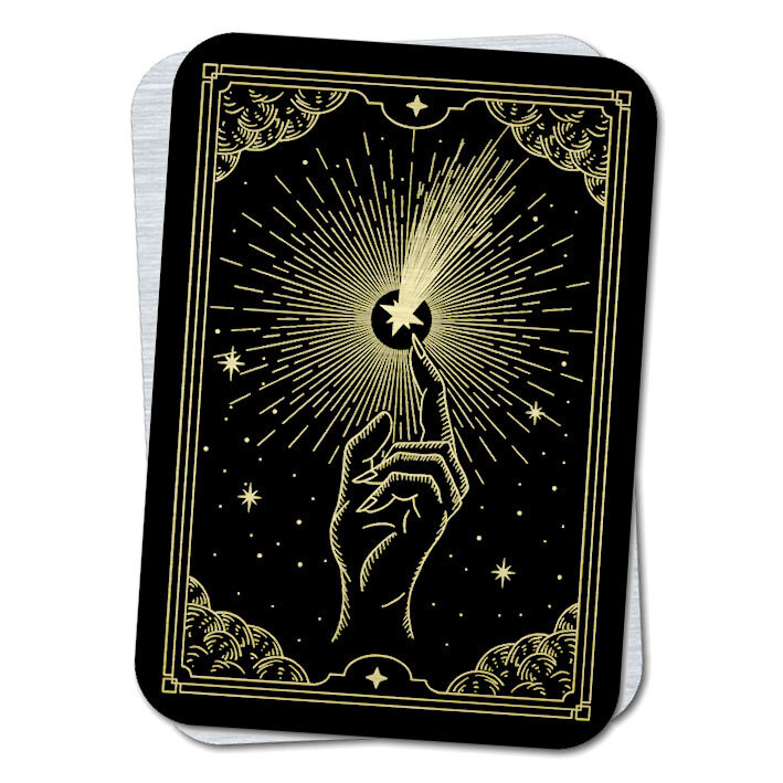 Магическая карта - Звезда, оберег от сглаза и порчи, талисман удачи, кошельковый сувенир - амулет на #1
