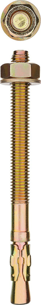 Анкер клиновой, М12 x 150 мм, 10 шт, желтопассивированный, ЗУБР  #1
