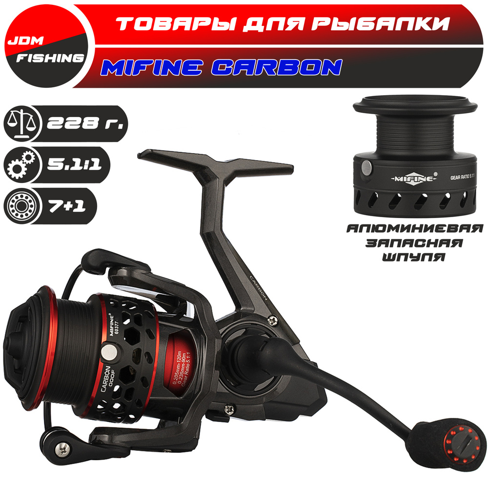 Катушка для рыбалки MIFINE CARBON 3000F 7+1BB #1