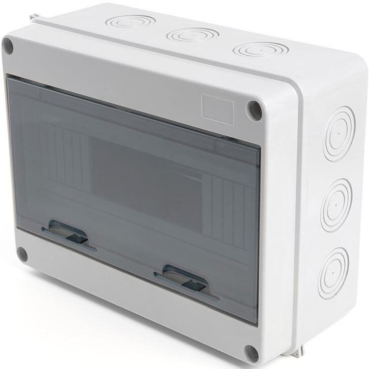 Бокс пластиковый Stekker "EBX50-1/12-65" 12 модулей, навесной, белый ...