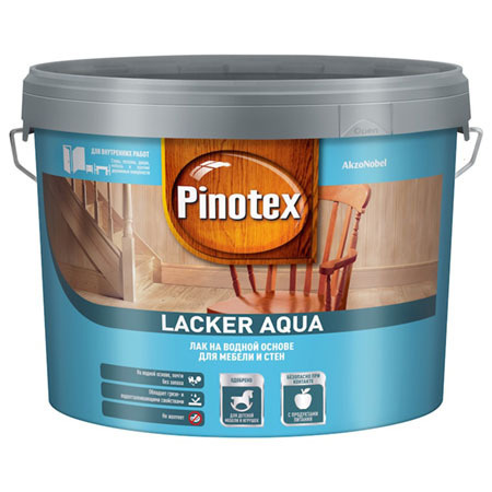 PINOTEX LACKER AQUA 70 / Пинотекс Лакер Аква 70 лак на водной основе для мебели и стен, для внутр. работ, #1