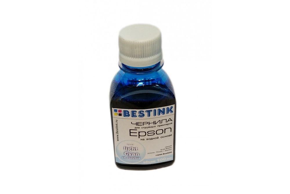 Чернила InkTec Epson Light-Cyan E0010-100MLC 100 мл фасовка Bestink #1