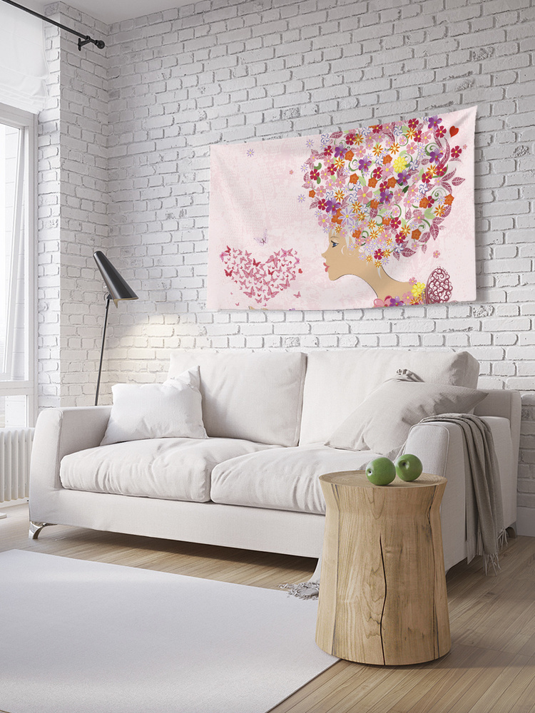 Горизонтальное фотопанно на стену JoyArty "Любовь к бабочкам", из ткани, 100х150 см  #1