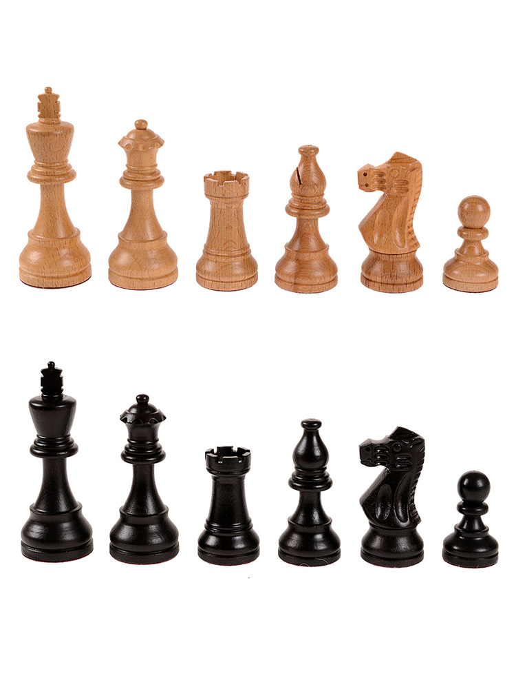 Шахматные фигуры Индийский Стаунтон с утяжелением без доски  #1