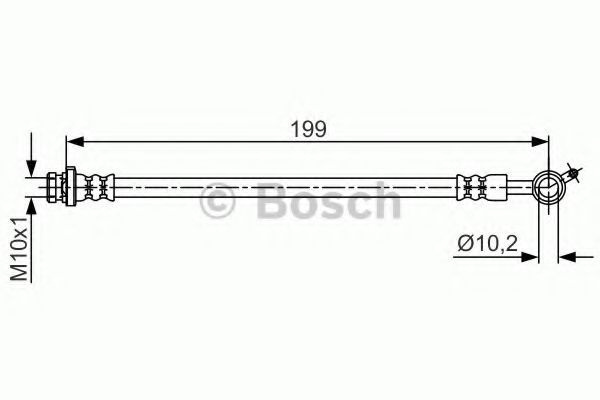 Bosch Шланг тормозной для автомобиля, арт. 1 987 481 699, 1 шт. #1