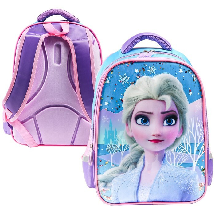 Рюкзак школьный, 39 см х 30 см х 14 см "Эльза", Холодное сердце  #1