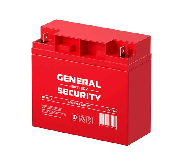 Аккумуляторная батарея General Security GS 18-12 ( 12В 18АЧ / 12V 18AH ) для детской машинки, ИБП, скутера, #1