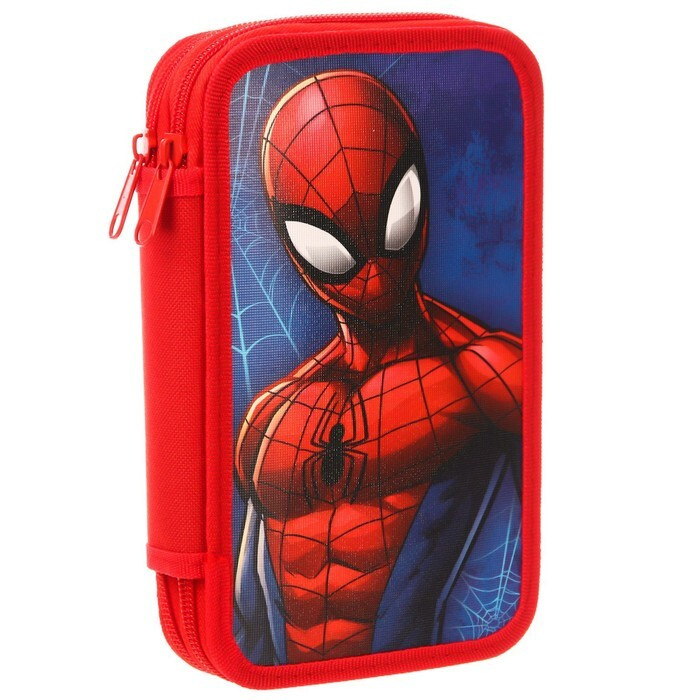 Marvel, Пенал, 2 секции, 125х205 мм, Человек-паук Spider man, ламинированный картон  #1