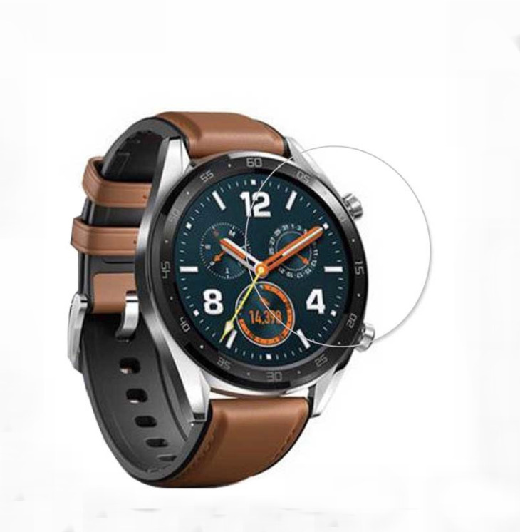 Защитное стекло MyPads Tape для умных смарт-часов HUAWEI WATCH GT 3 (46 мм) с олеофобным покрытием MyPads #1