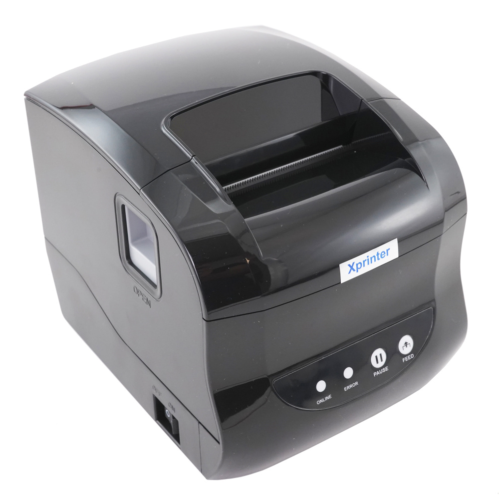 Xprinter Принтер для наклеек/этикеток термо Термопринтер этикеток XP-365B USB, черный  #1