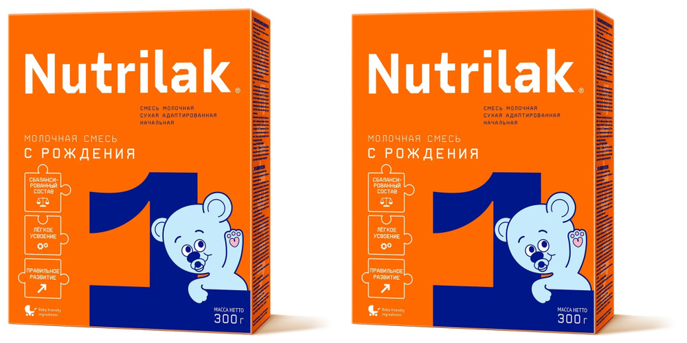 Молочная смесь Nutrilak 1, с рождения, 300 грамм * 2 пачки #1