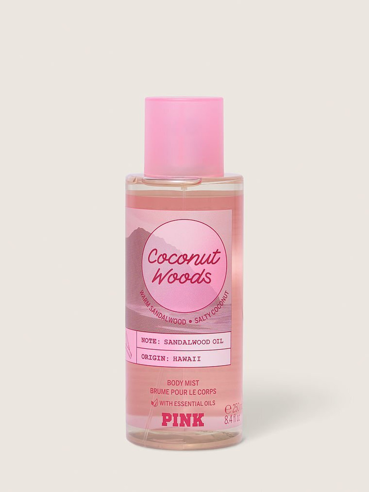 Victoria Secret PINK спрей мист для тела Coconut Wood Fragrance Body Mist 250 ml #1