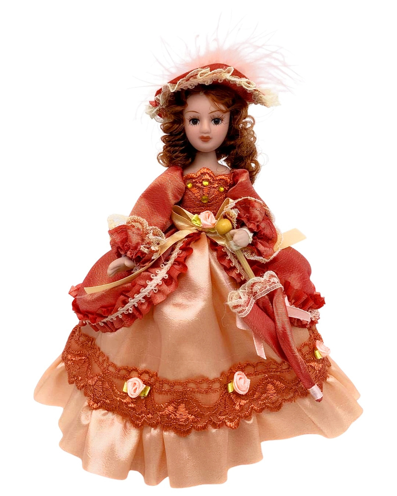 Кукла керамическая фарфоровая декоративная коллекционная интерьерная, высота 20 см  #1