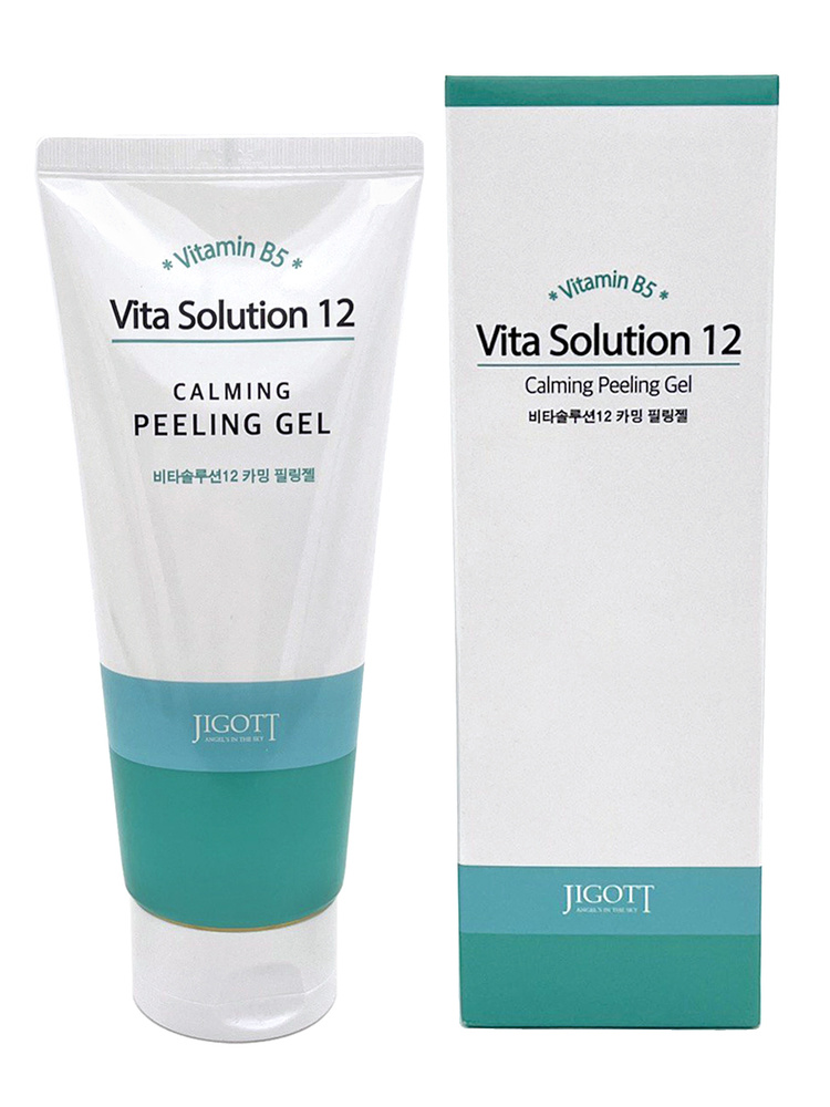 Jigott Гель-пилинг для лица успокаивающий для ухода за проблемной кожей лица, с витамином B5, Корея, #1
