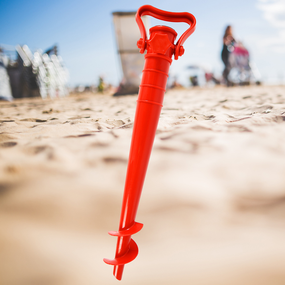 Подставка для пляжного зонта Maclay/ держатель для зонтов/Подставка для крепления зонта в песке 40см #1