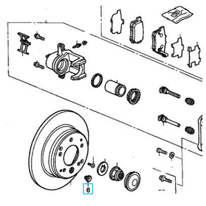 Honda Болты, гайки, хомуты, стяжки, 1 шт. #1