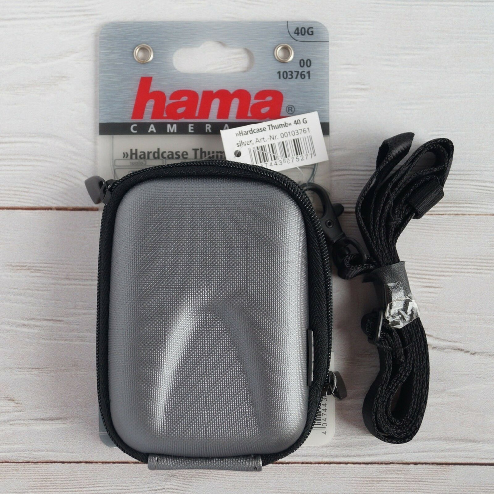 Hama Hardcase Thumb 40G, Silver чехол для фотокамеры, серый #1