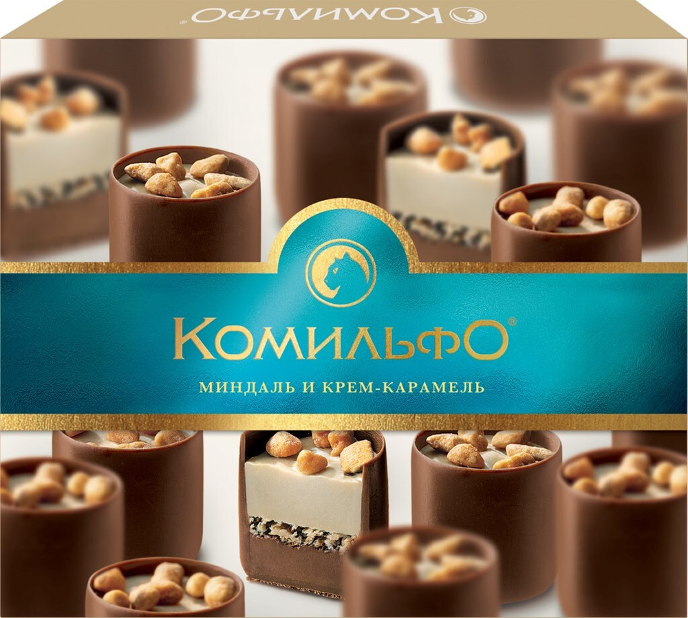 Конфеты Комильфо шоколадные Миндаль и крем-карамель 116г