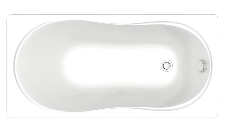 Ванна акриловая BAS Эдеса 140х70 прямоугольная, пристенная, в разборе каркас СТ-50  #1