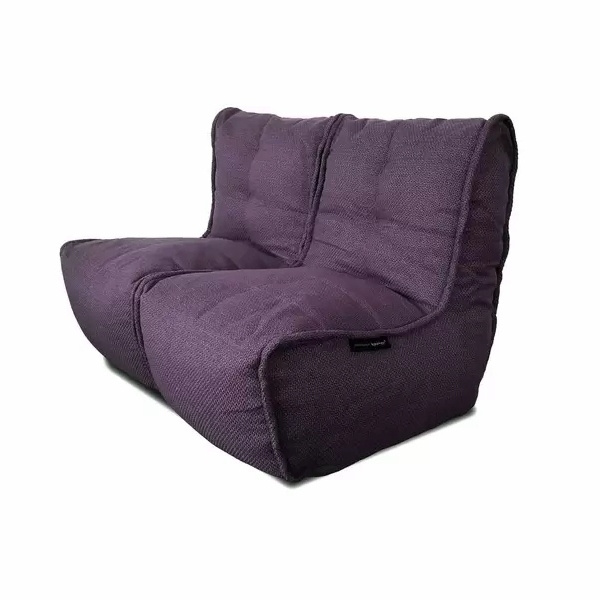 Современный маленький диван Twin Couch - Aubergine Dream (Sofa Weave) - 120х80х80 - диван пуф для салона #1