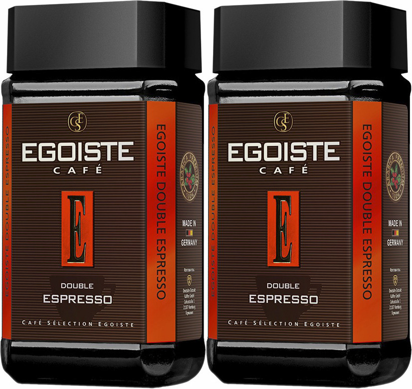 Кофе растворимый Egoiste Double Espresso сублимированный 100 г, комплект: 2 упаковки по 100 г  #1