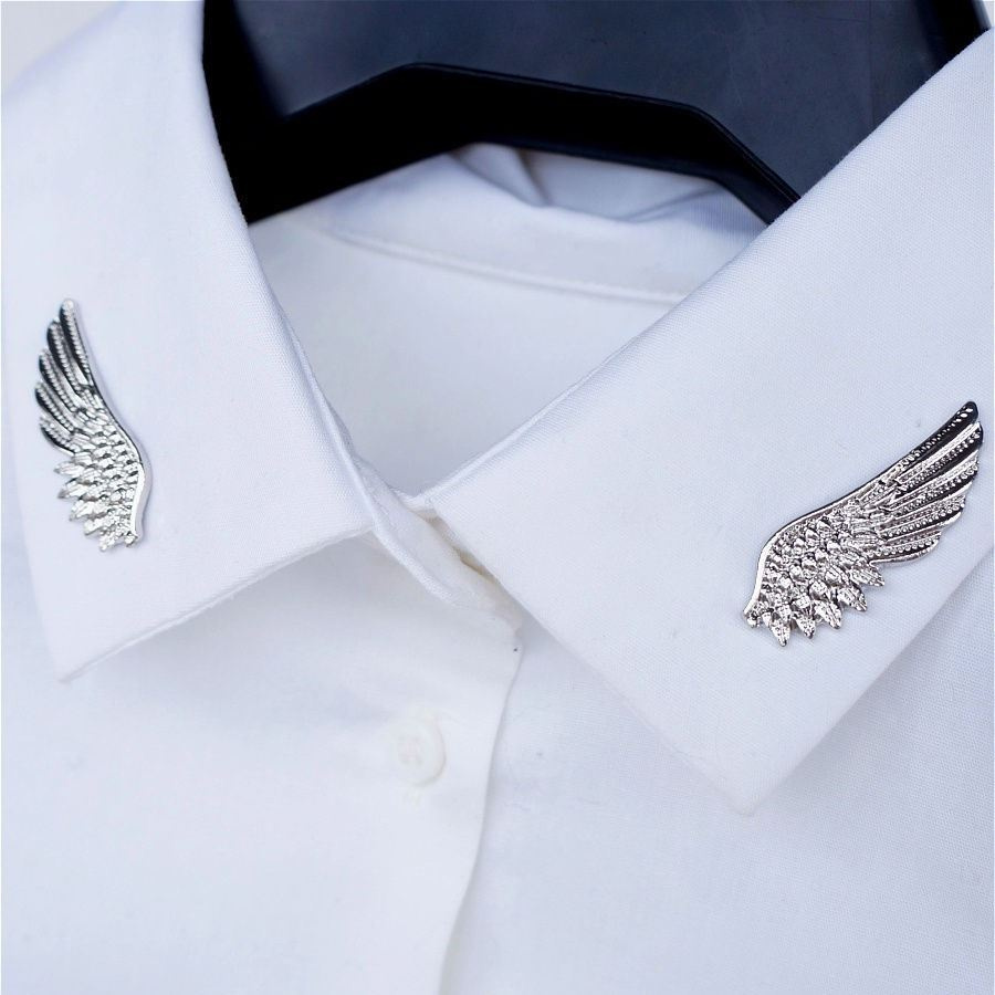 Броши на воротник рубашки "Крылья" KHARIZMA #1