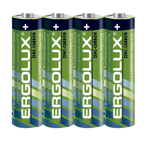 Батарейки АА пальчиковые / Ergolux / AA 1,5V солевой тип, 4 шт. #1