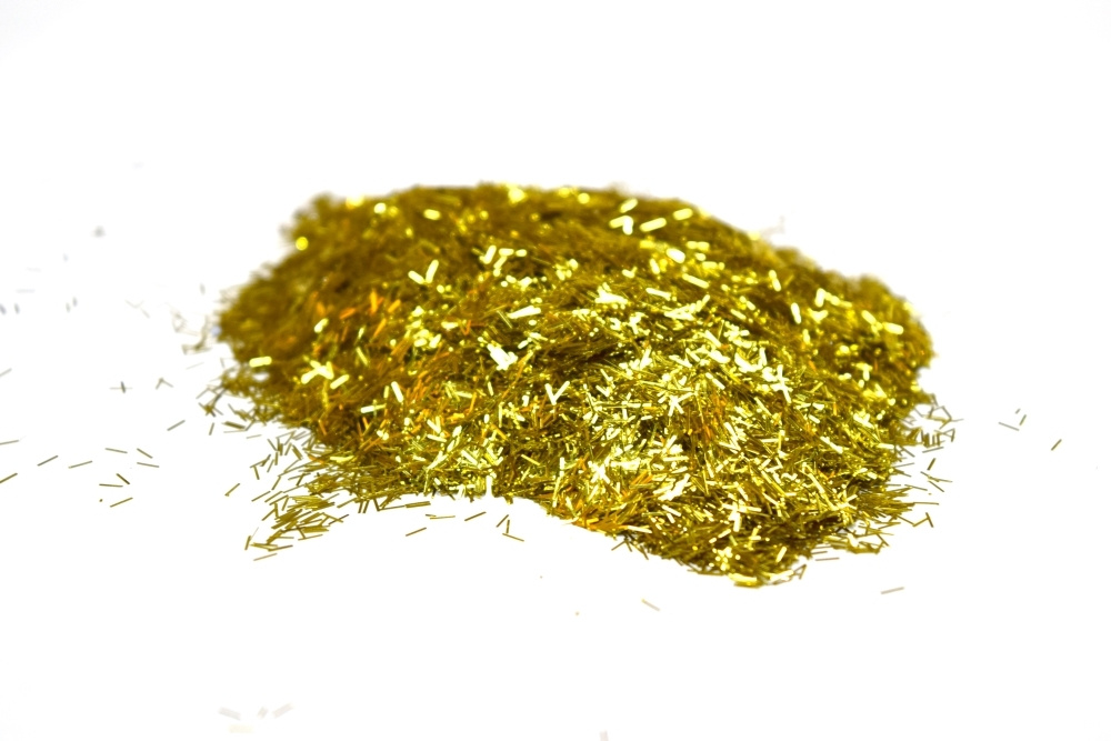 Декоративная добавка для жидких обоев блестки Люрекс золото, 100 грамм (10 упаковок по 10 грамм)  #1