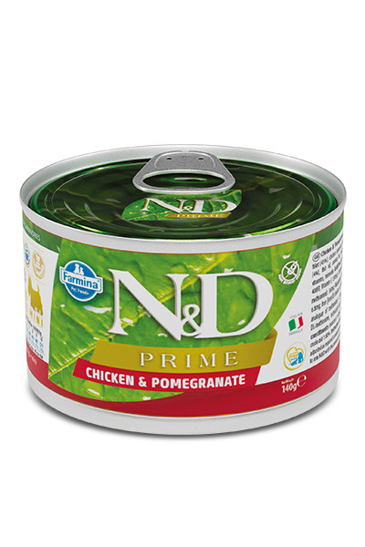 Farmina (Фармина) ND PRIME CHICKEN & POMEGRANATE ADULT MINI WET FOOD 140г (6 штук). Полнорационный влажный #1