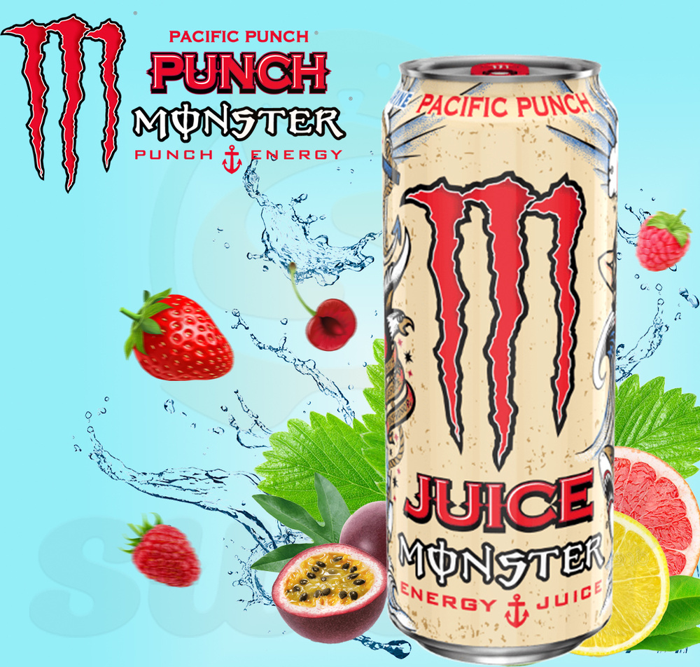 Энергетик Monster Energy Pacific Punch 500мл из Европы #1