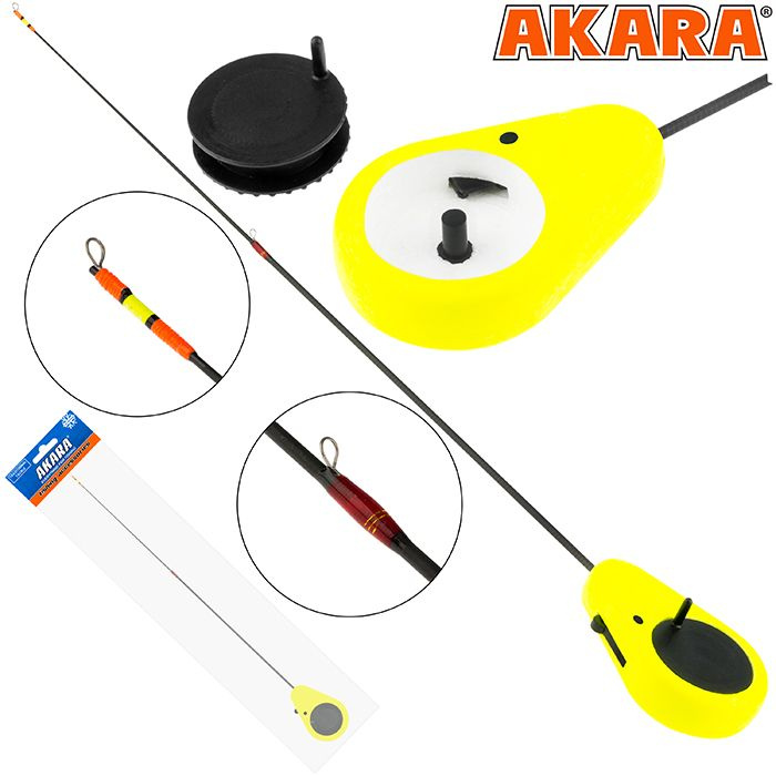 Удочка зимняя Akara Detent F 355 (1,0-8,0г) Yellow #1