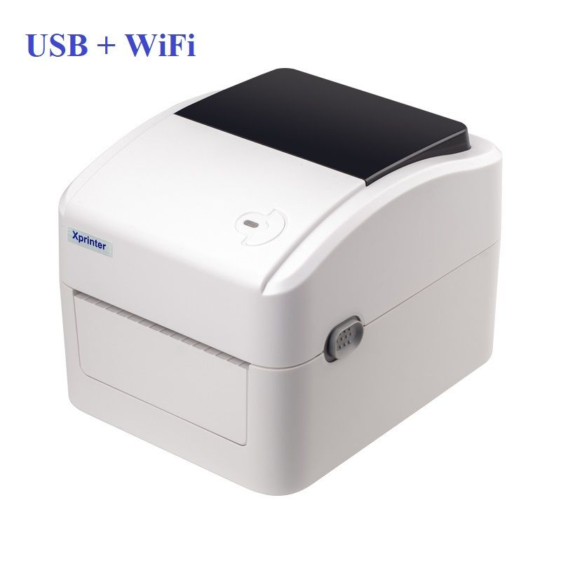 Портативный принтер чеков, наклеек и этикеток Xprinter XP-420B (USB, Wi-Fi) Белый  #1