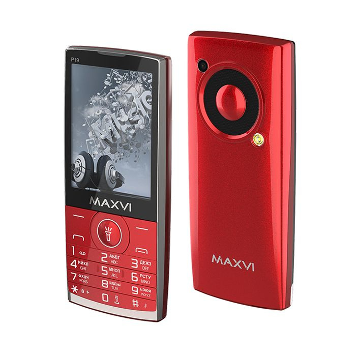 Мобильный телефон Maxvi P19 wine-red #1