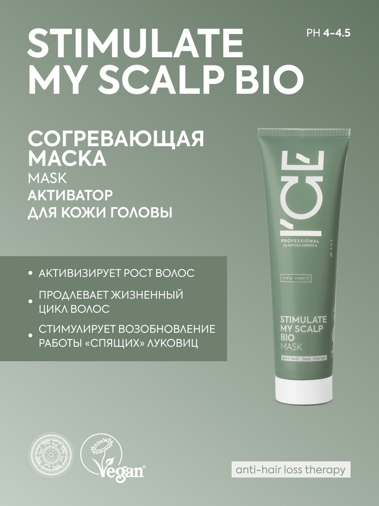 ICE PROFESSIONAL by NATURA SIBERICA Профессиональная маска-активатор для кожи головы согревающая STIMULATE #1