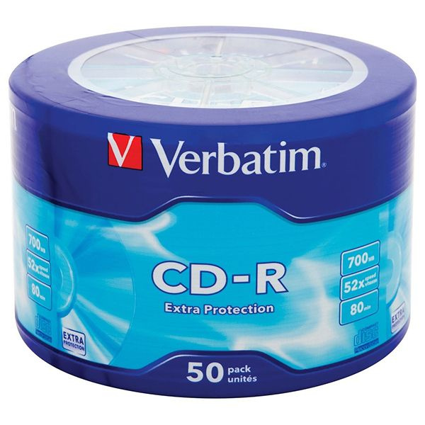 Диск CD-R Verbatim 700Mb 52x bulk (50шт) 43787 Extra Protection #1