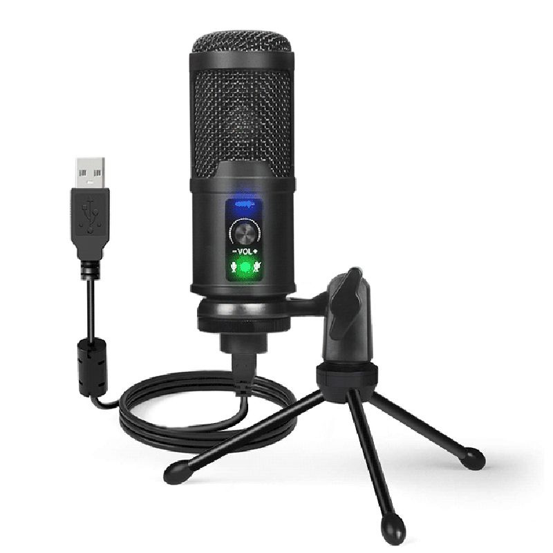 Многофункциональный микрофон с шумоподавлением MyPads BM-65 из прочного алюминия с поп фильтром для компьютера #1