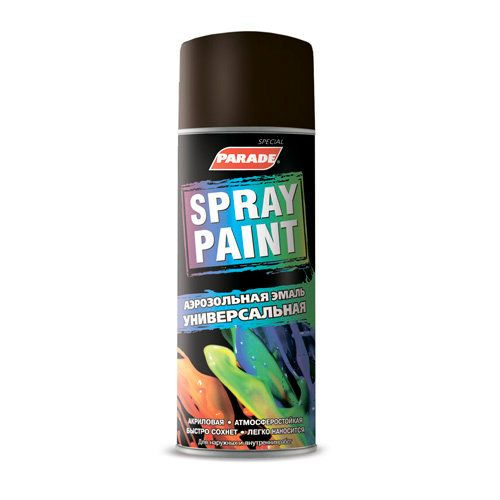 Эмаль аэрозольная PARADE SPRAY PAINT Черный матовый RAL 9005 #1