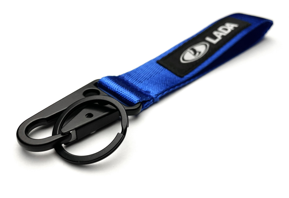 JDM брелок для ключей LADA, карабин, кольцо, синий #1