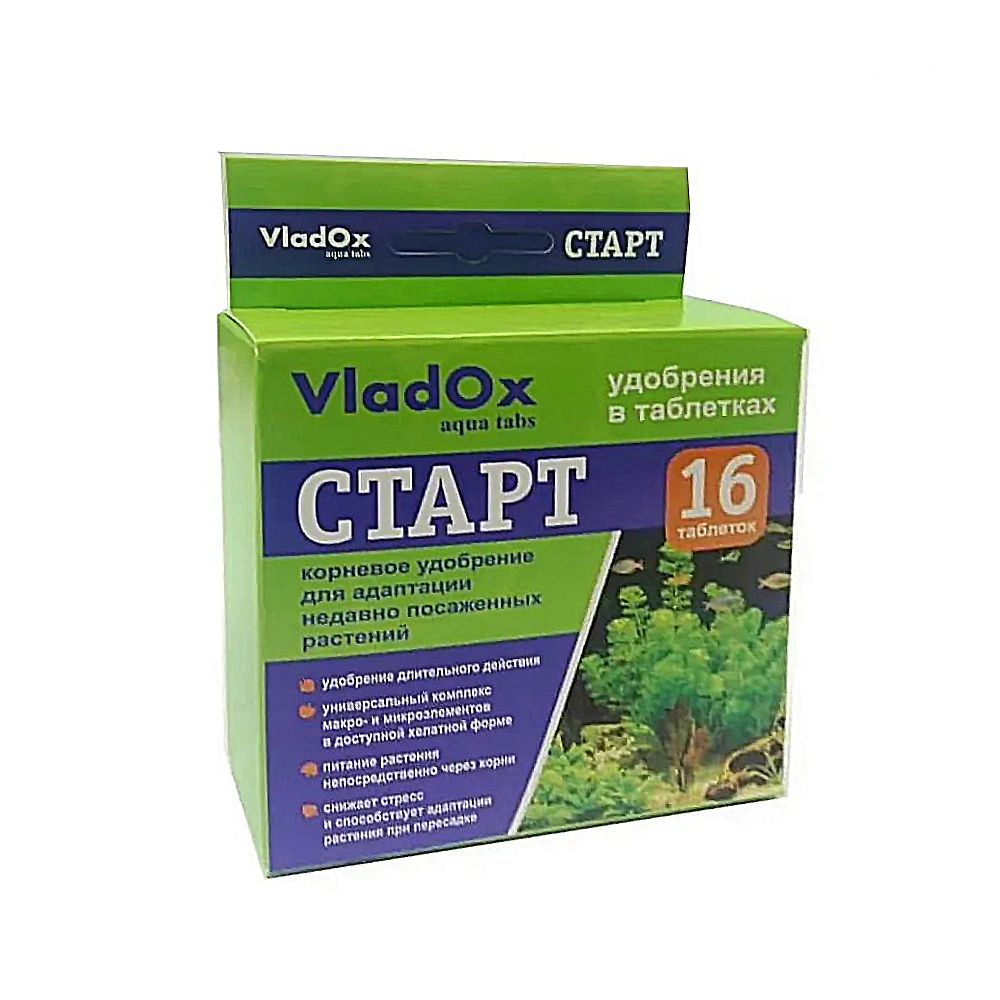 Удобрение для аквариумных растений в таблетках VladOx СТАРТ, 16 шт.  #1
