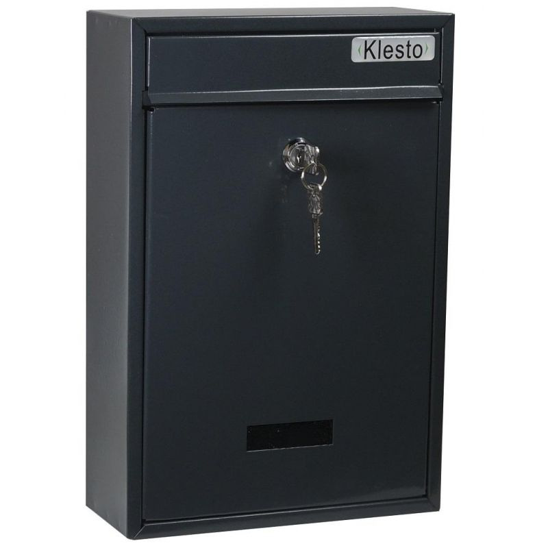 Ящик почтовый Klesto ЯК 1, 1-секция, металлический серый (215 x 85 x 320 мм)  #1