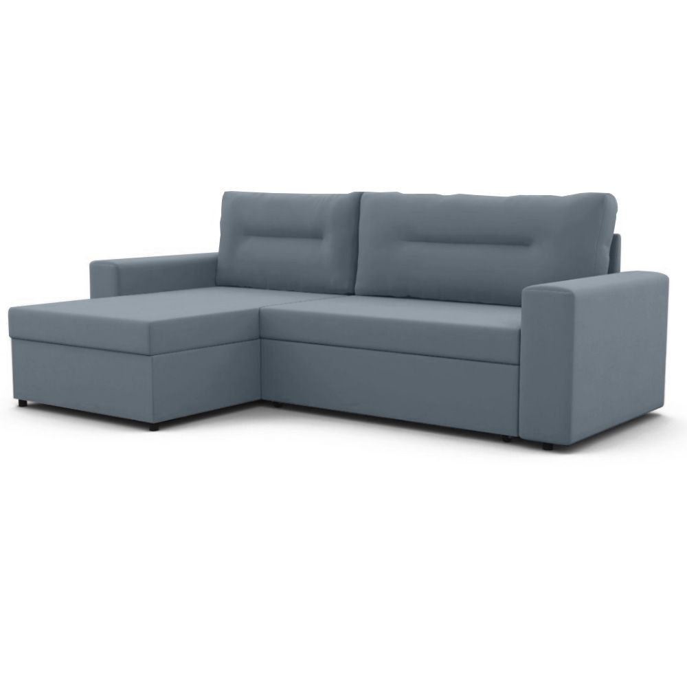 ФОКУС- мебельная фабрика Угловой диван , механизмДельфин,228х148х86см, серый, темно-серый  #1
