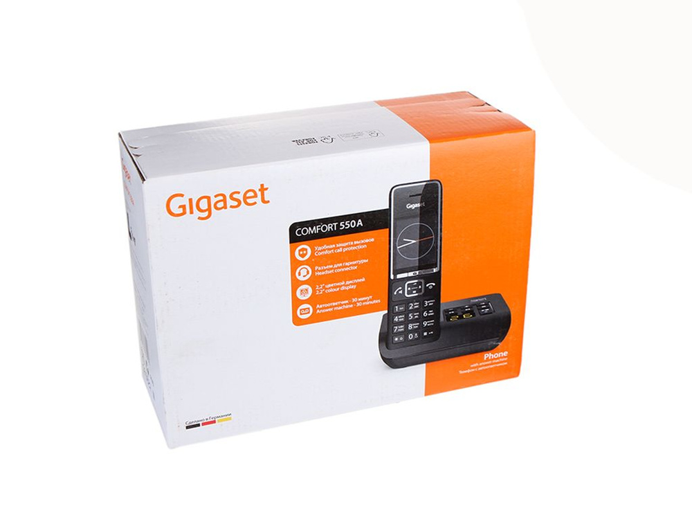 Радиотелефон DECT Gigaset Comfort 550A RUS Black - купить с доставкой ...