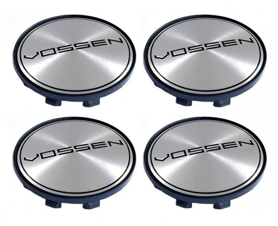 Колпачки на литые диски VOSSEN 59/55/14 мм - 4 шт / Заглушки ступицы Воссен стальной  #1