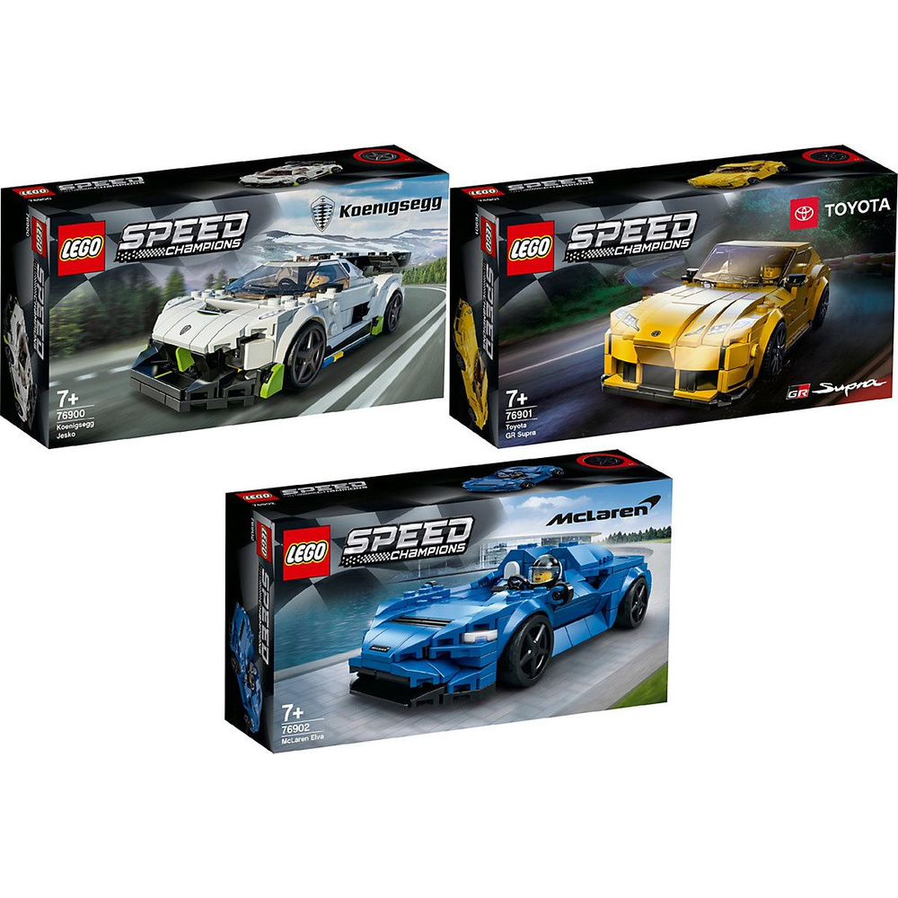 LEGO Speed Champions 3er Set: 769- -00, -01 и -02. Конструктор Лего ...