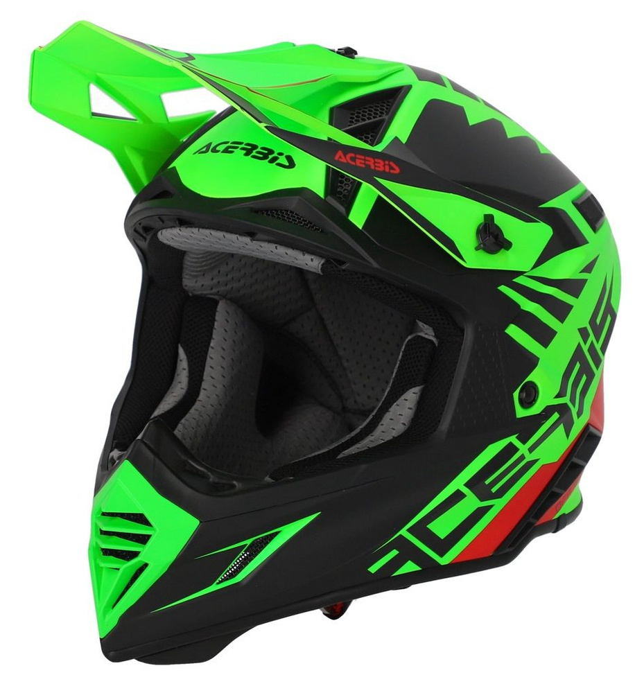 Мотошлем кроссовый Acerbis X-TRACK 22-06 Fluo-Green/Black, XXL #1