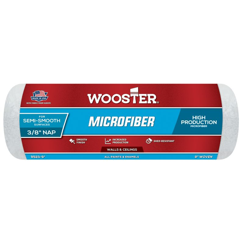 Валик малярный WOOSTER R523-9 Microfiber 3/8 (ворс 0,95 см, ширина 22,86 см)  #1