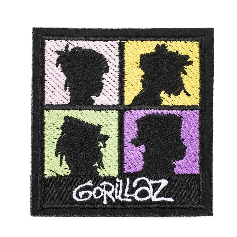 Нашивка, шеврон, патч (patch) Gorillaz, размер 7,5* 7см, 1 шт. #1