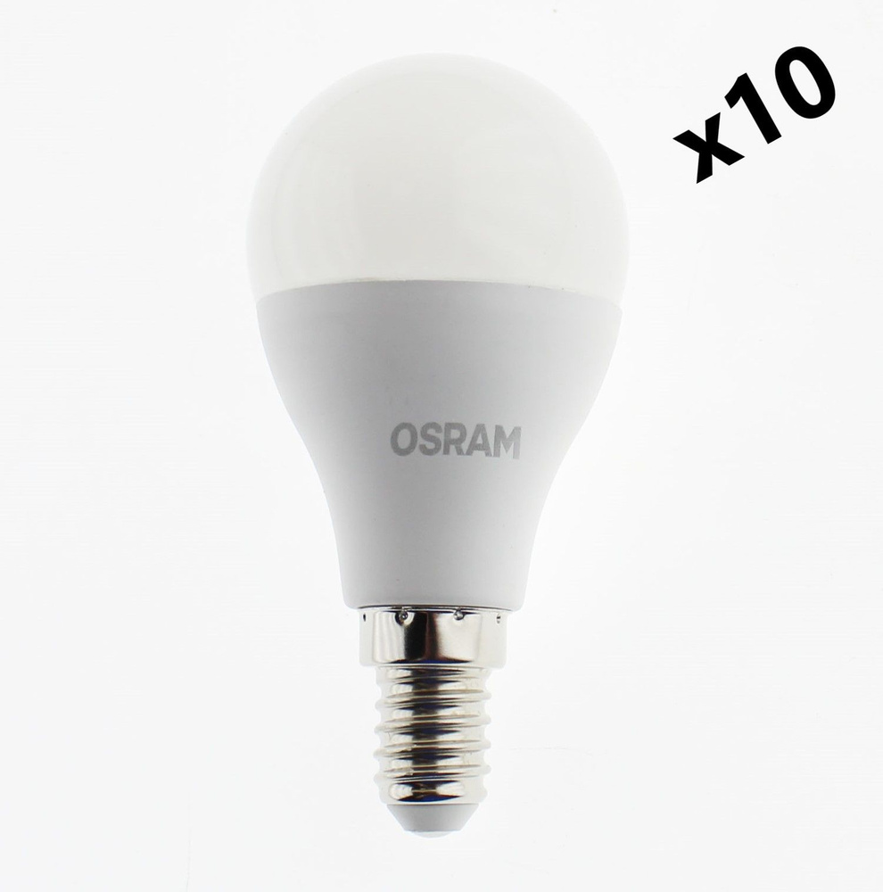 Лампа "шар" светодиодная OSRAM LED Star 9Вт 4000К E14 (10 шт) #1