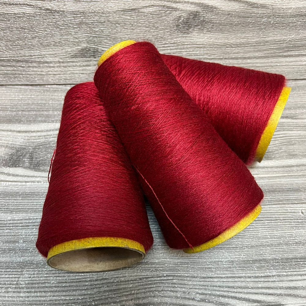 Пряжа для вязания Victoria от Biella yarn, 100% меринос, цвет пурпурный красный (4M0042), метраж 2/30 #1