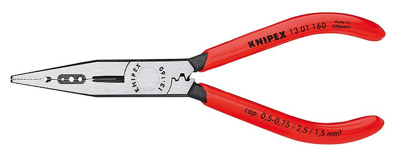 Плоскогубцы KNIPEX для монтажа проводов черненые 160 мм 1301160  #1